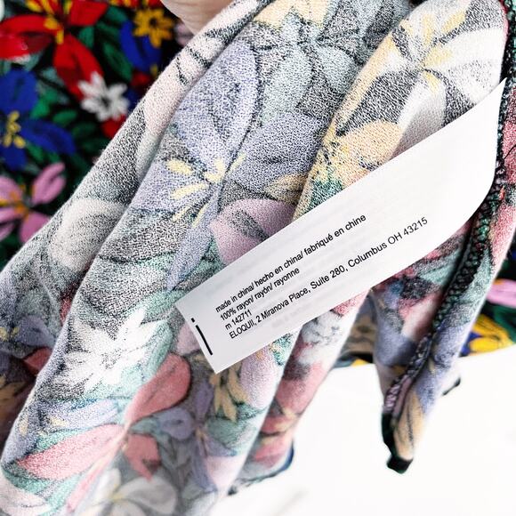 Eloquii Elements Knot Front Floral Dress - Picture 8 of 9